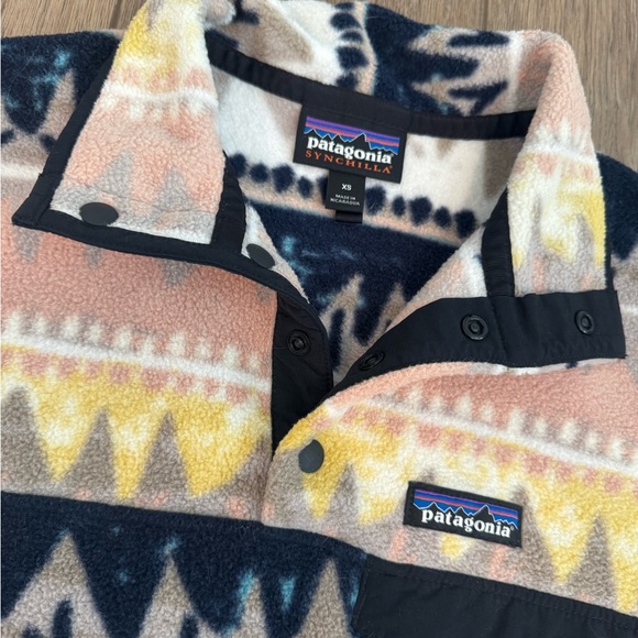 Patagonia Synchilla Snap-T Pullover RARE Bandicoot Marrow Print - Picture 3 of 3
